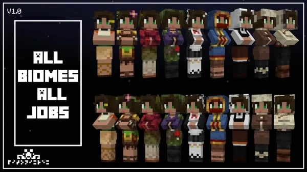 All Girls Villagers variants