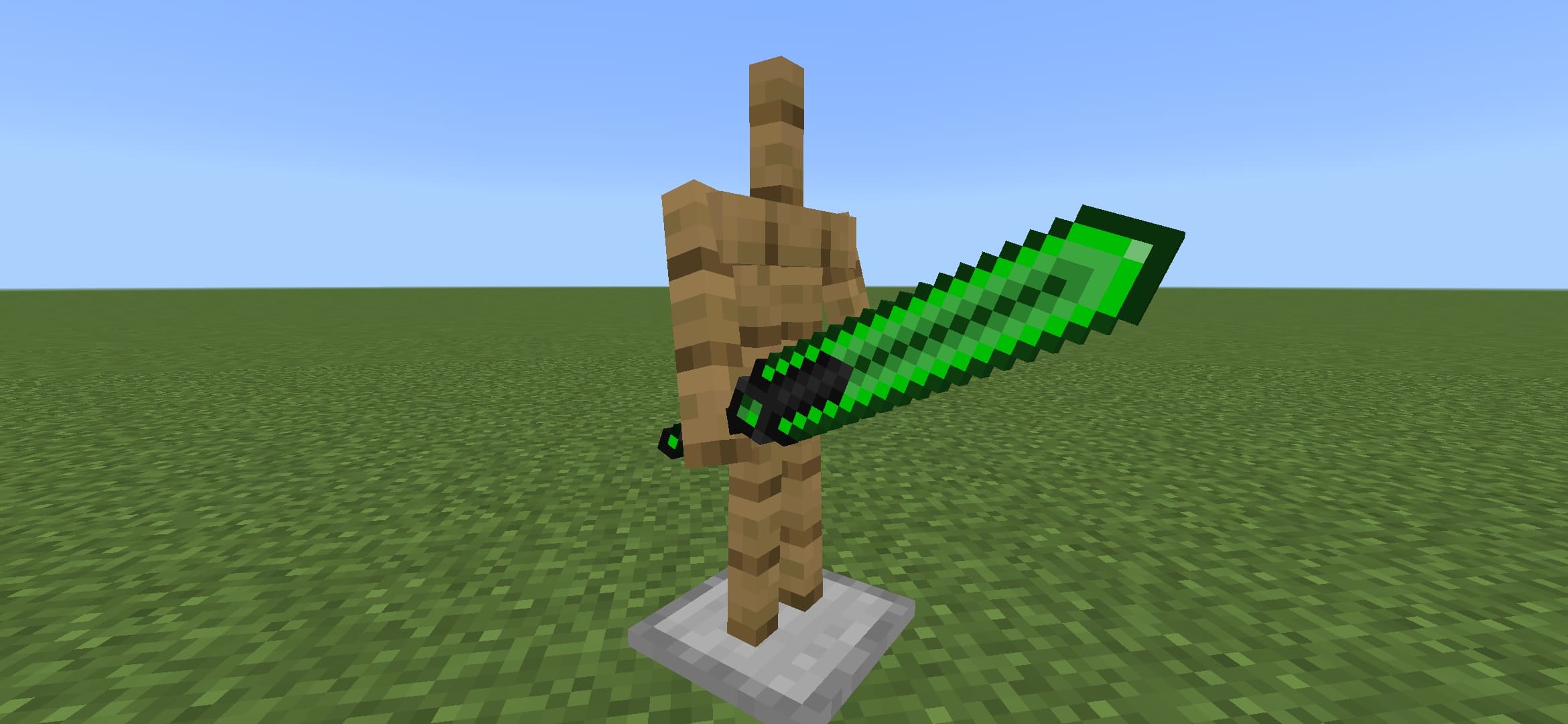 minecraft emerald sword