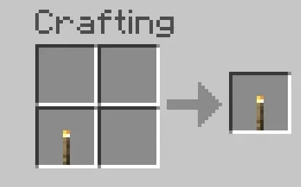Craft recipe for Left-hand torch.