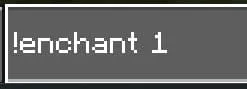 Command to Enchant with Level 1