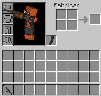 AK-47 and Bullets in the Inventory