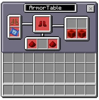 Redstone Boots recipe