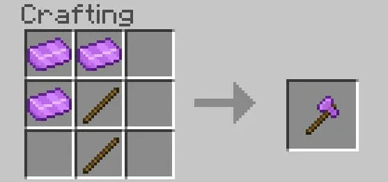 Enderite Axe Recipe