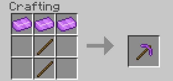 Enderite Pickaxe Recipe