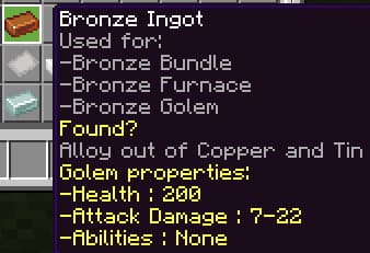 Bronze Ingot description