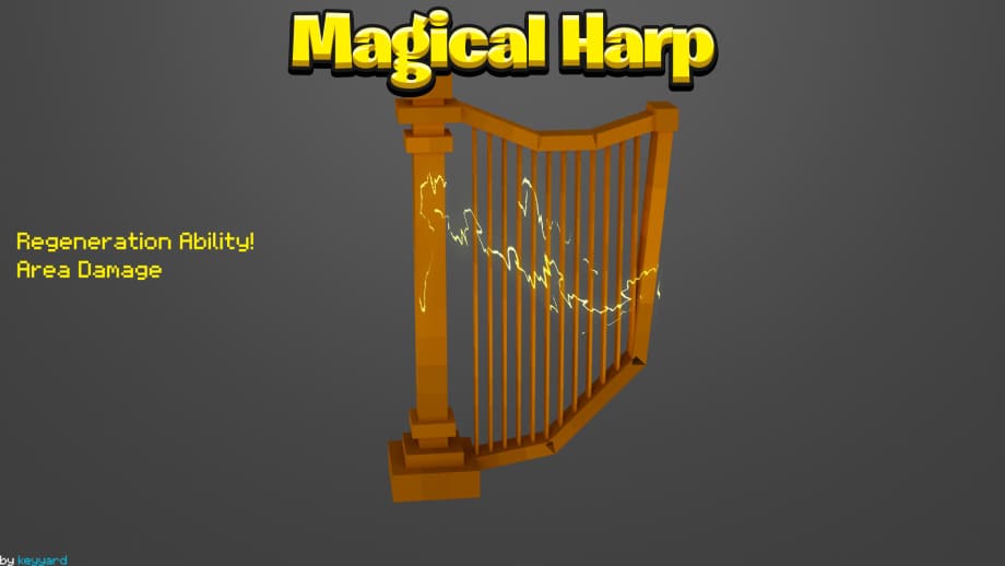 Thumbnail: Magical Harp Addon (super run, jump & regeneration) | Compatible with other Addons
