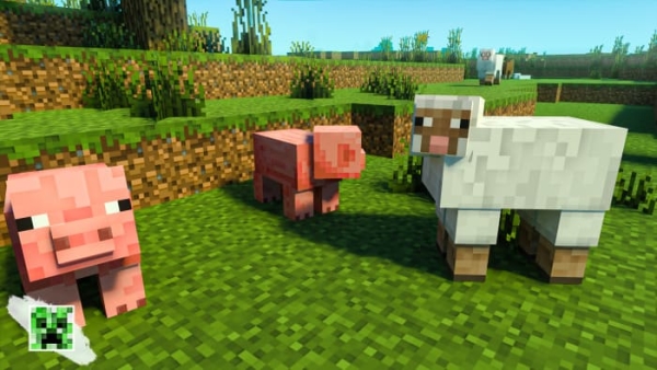 Improved Pig and Sheep textures