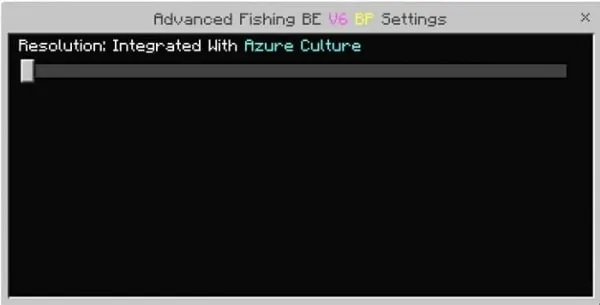 Advanced Fishing Settings