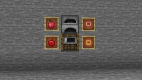Apple and Onion Rings foods