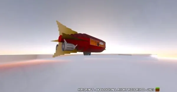 An airship high in the sky