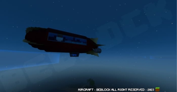 Night flight of an airship