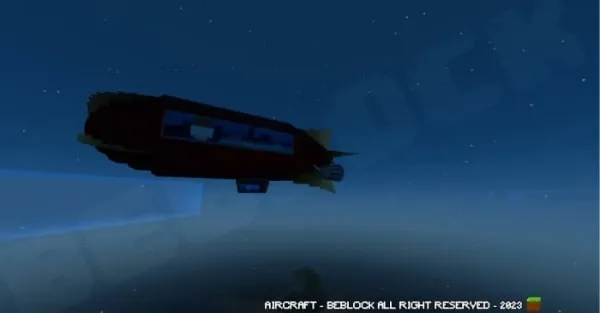 Night flight of an airship