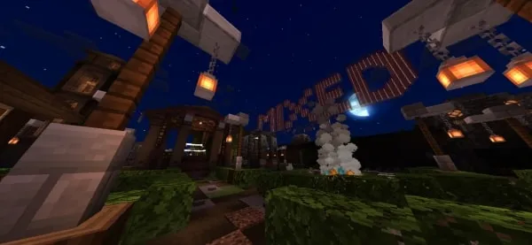 Screenshot with Clever shader at the night