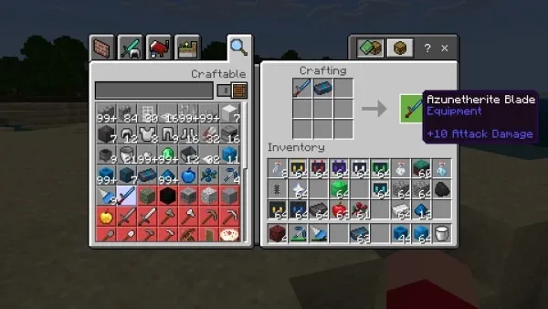 Azunetherite Blade Recipe