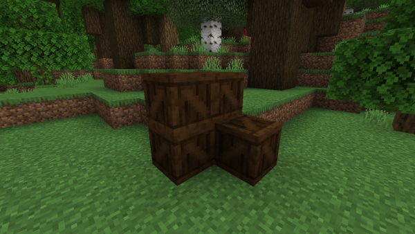 Wooden Dark Oak Crate Pile