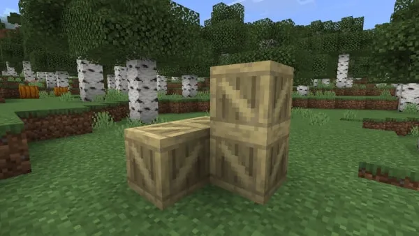 Pile of Birch Wood Crate