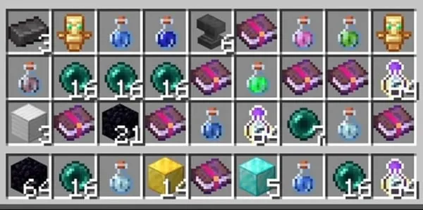List of items.