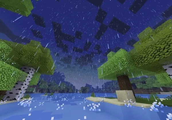 Lighting during the rain