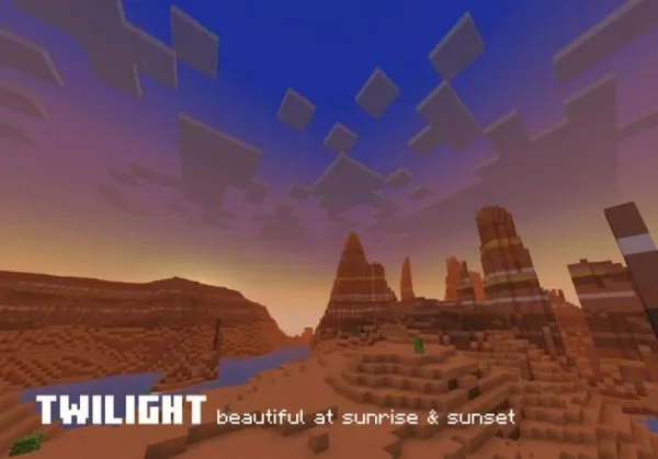 Twilight at sunrise and sunset
