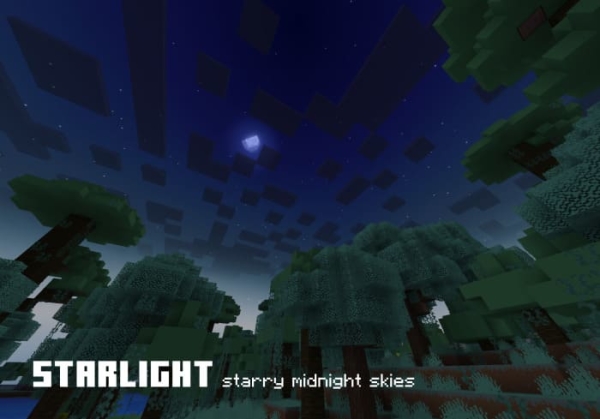 Starry midnight skies feature
