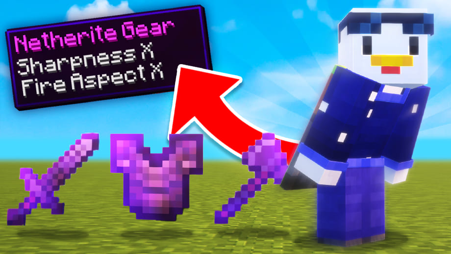 Thumbnail: Minecraft, But Crouching is OP!