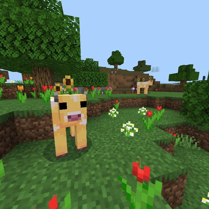 Moobloom and Moolip Addon for Minecraft