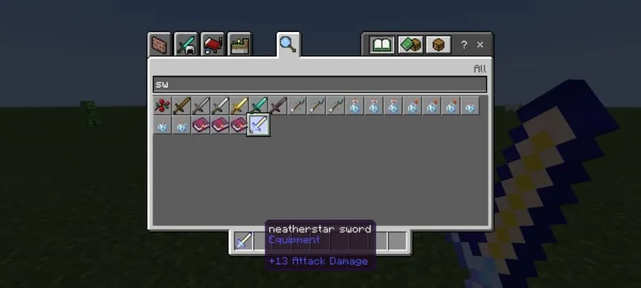 Thumbnail: Netherstar sword addon