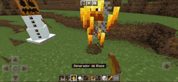 Snow Golem Attacks Blaze