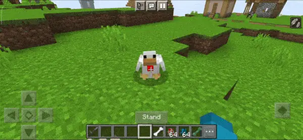 Chicken Sitting and Standing Animation