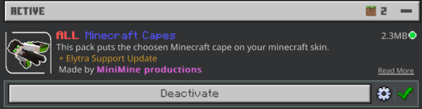 Active All Minecraft Capes Pack