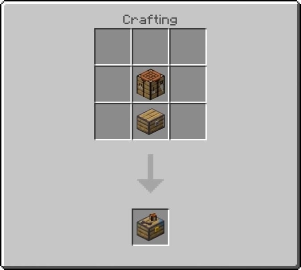 Crafting Table cosmetic chest recipe