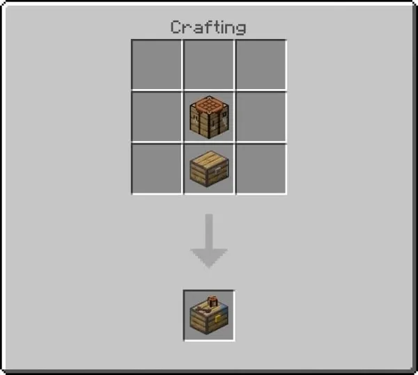 Crafting Table cosmetic chest recipe