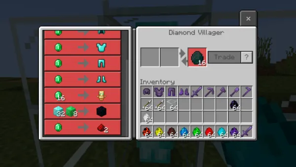 Diamond Villager trades
