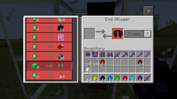 Ender Villager trades