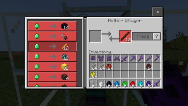 Nether Villager trades (other variants)