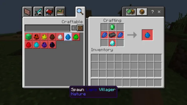 Spawn Lapis Villager recipe