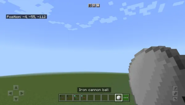Iron cannonball
