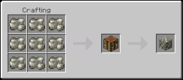 Block of Raw Tin Recipe