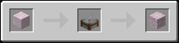 Chiseled Rose Quartz Blocks Recipe (Variant 2)