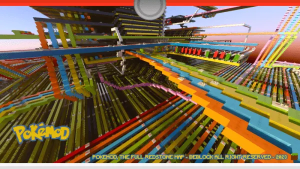 Redstone system on the Pokemod map (screenshot 2)