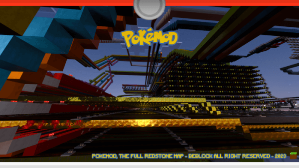 Redstone system on the Pokemod map (screenshot 5)