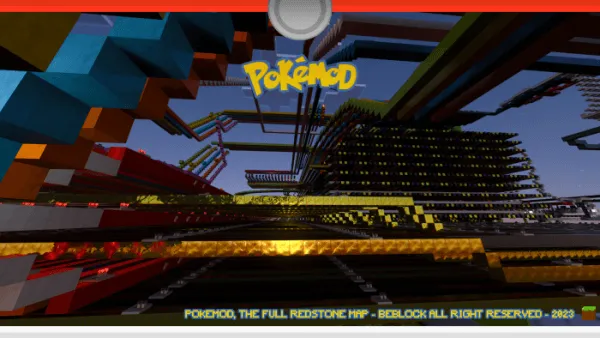 Redstone system on the Pokemod map (screenshot 5)
