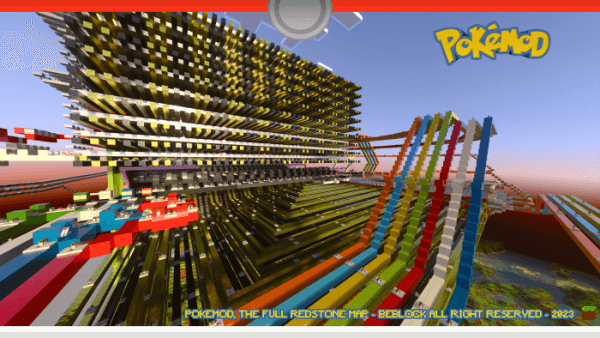 Redstone system on the Pokemod map (screenshot 6)