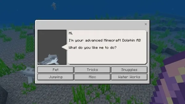 Smart Dolphin NPC Menu