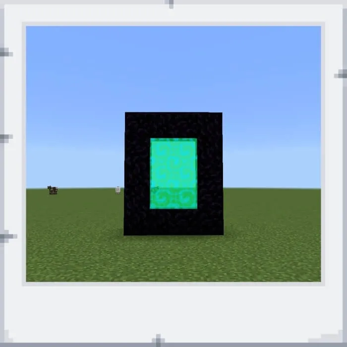 Nether portal frame