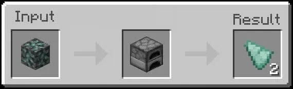 Prismarine Shard Furnace Recipe (Variant 2)