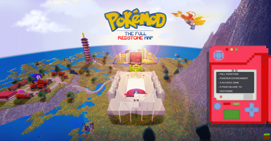 Thumbnail: Pokémod - The Full Redstone Map - 2 Players Mini-Game