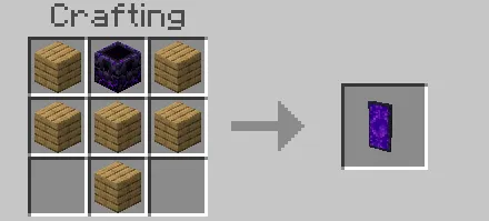 Nether Portal Shield Recipe