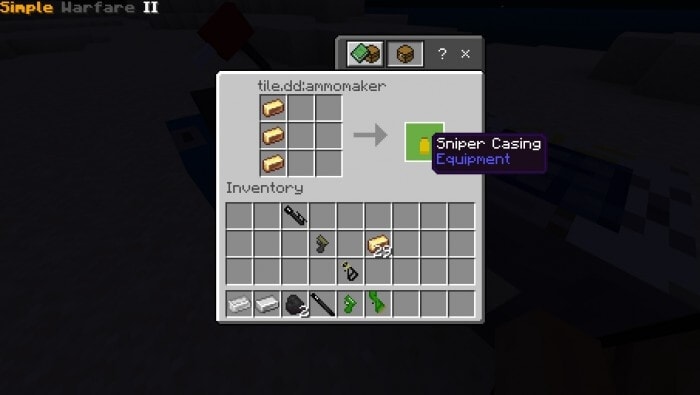 Sniper Casing recipe