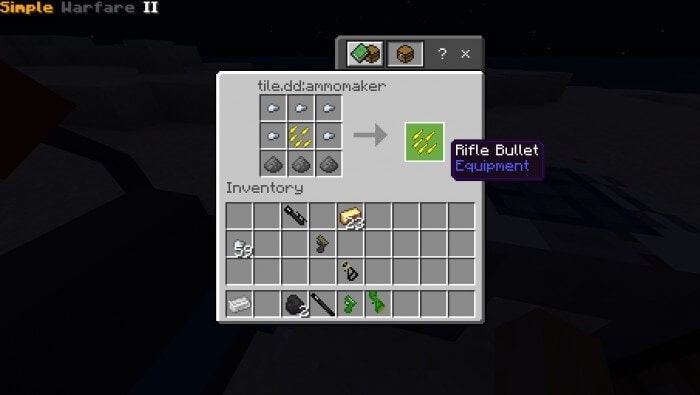 Rifle Bullet recipe